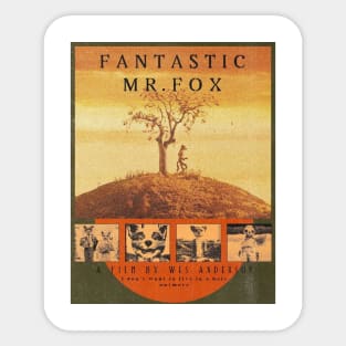 Fantastic Mr Fox Movie A Film By Wes Anderson Sticker